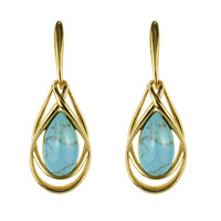 Turquoise Silver Earrings