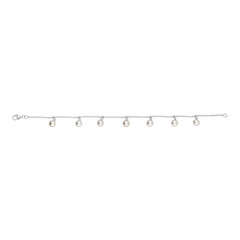 White Freshwater Pearl Silver Bracelet