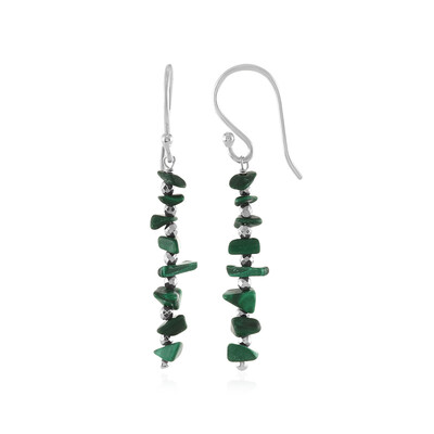 Malachite Silver Earrings