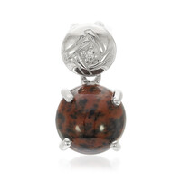 Mahogany Obsidian Silver Pendant