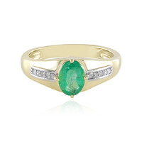 9K Colombian Emerald Gold Ring