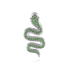 Tanzanian Tsavorite Silver Pendant