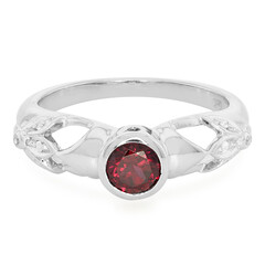 Brazilian Rhodolite Silver Ring