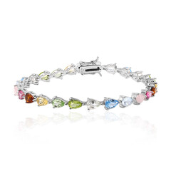 Swiss Blue Topaz Silver Bracelet