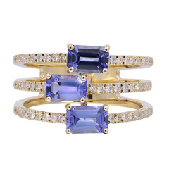 18K AAA Tanzanite Gold Ring (CIRARI)