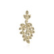 9K SI2 Champagne Diamond Gold Pendant