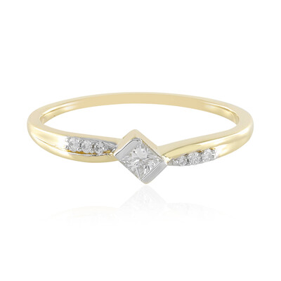 9K SI1 (H) Diamond Gold Ring