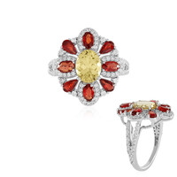 Yellow Beryl Silver Ring