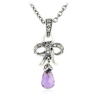 Amethyst Silver Necklace
