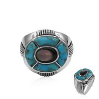 Kingman Blue Mojave Turquoise Silver Ring (Art of Nature)