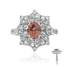 18K Padparadscha Sapphire Gold Ring (CIRARI)