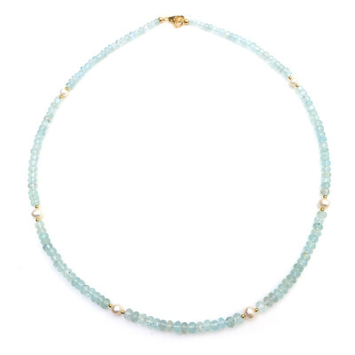 Brazilian Aquamarine Silver Necklace