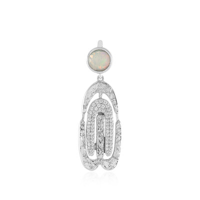 Welo Opal Silver Pendant (MONOSONO COLLECTION)