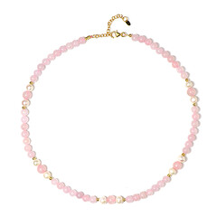 Rose Quartz Silver Necklace