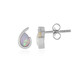 Australian Opal Silver Earrings