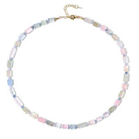 Fancy Beryl Silver Necklace (Riya)