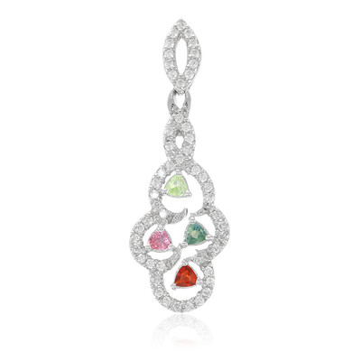 Paraiba Tourmaline Silver Pendant