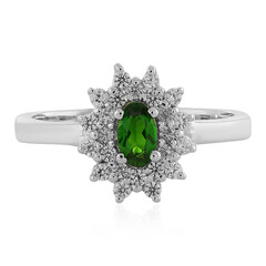 Russian Diopside Silver Ring