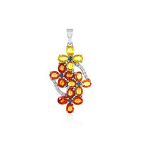 Sapphire Silver Pendant