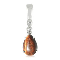 Red Tiger´s Eye Silver Pendant