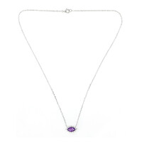 Zambian Amethyst Silver Necklace (de Melo)