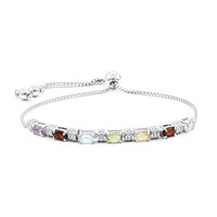 Sky Blue Topaz Silver Bracelet