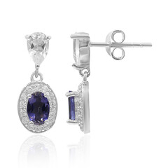 Iolite Silver Earrings