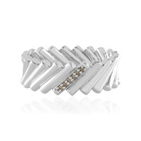 I3 Champagne Diamond Silver Ring (de Melo)