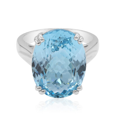 Sky Blue Topaz Silver Ring