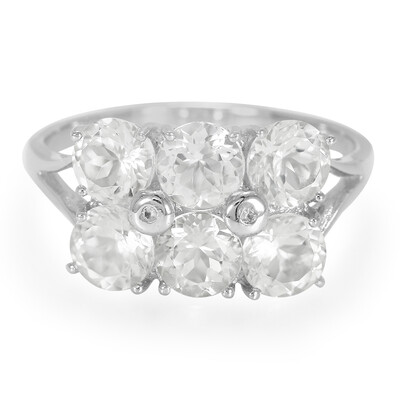 Goshenite Silver Ring