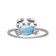 Larimar Silver Ring