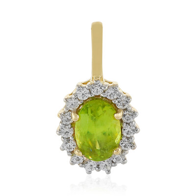 9K Sphene Gold Pendant