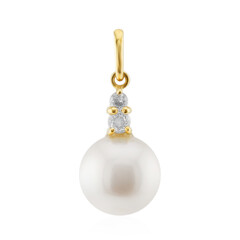 9K White Freshwater Pearl Gold Pendant (TPC)