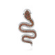 Champagne Zircon Silver Pendant