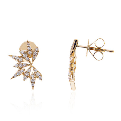 14K Flawless (F) Diamond Gold Earrings (LUCENT DIAMONDS)