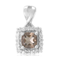 Smoky Quartz Silver Pendant