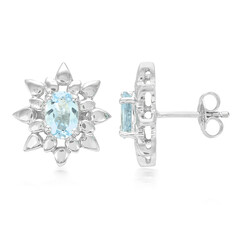 Santa Maria Aquamarine Silver Earrings