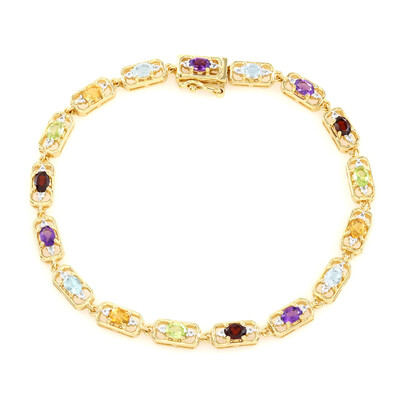 Zambian Amethyst Silver Bracelet