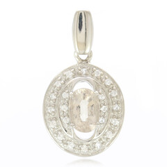 Cuprian Tourmaline Silver Pendant