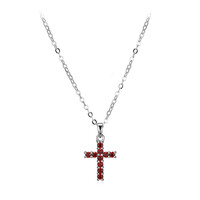Mozambique Garnet Silver Necklace
