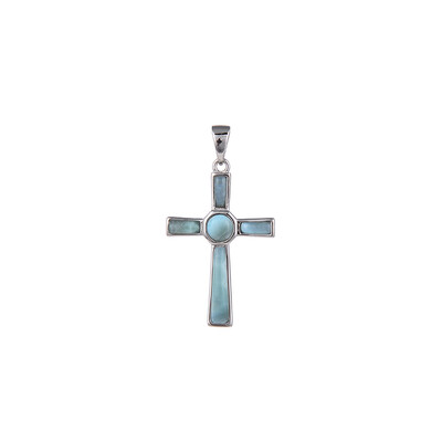 Larimar Silver Pendant