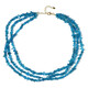 Neon Blue Apatite Silver Necklace