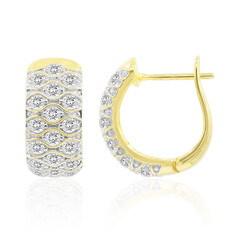 9K SI1 (G) Diamond Gold Earrings