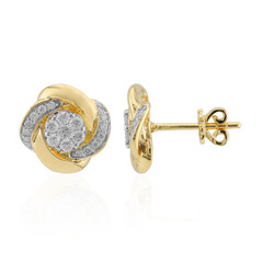 9K SI1 (G) Diamond Gold Earrings