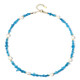 Neon Blue Apatite Silver Necklace (Riya)