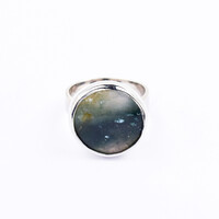 Ocelot Jasper Silver Ring