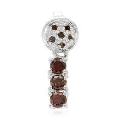 Fancy Diamond Silver Pendant