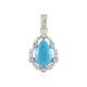 9K Sleeping Beauty Turquoise Gold Pendant