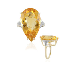 9K Madeira Citrine Gold Ring