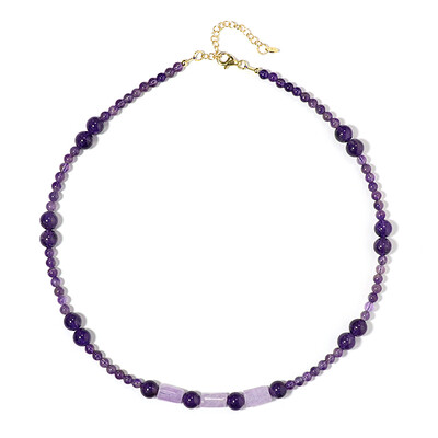 Rose de France Amethyst Silver Necklace